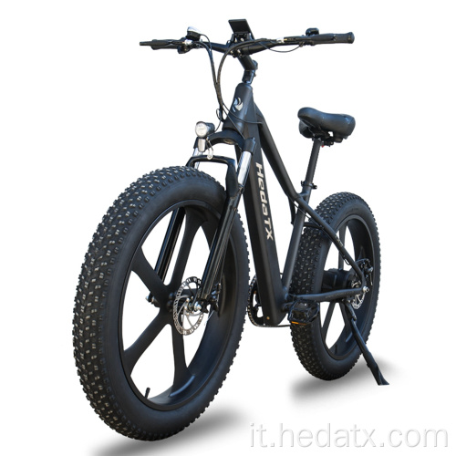 Bicicletta elettrica per pneumatici grassi con un buon assorbimento di scosse